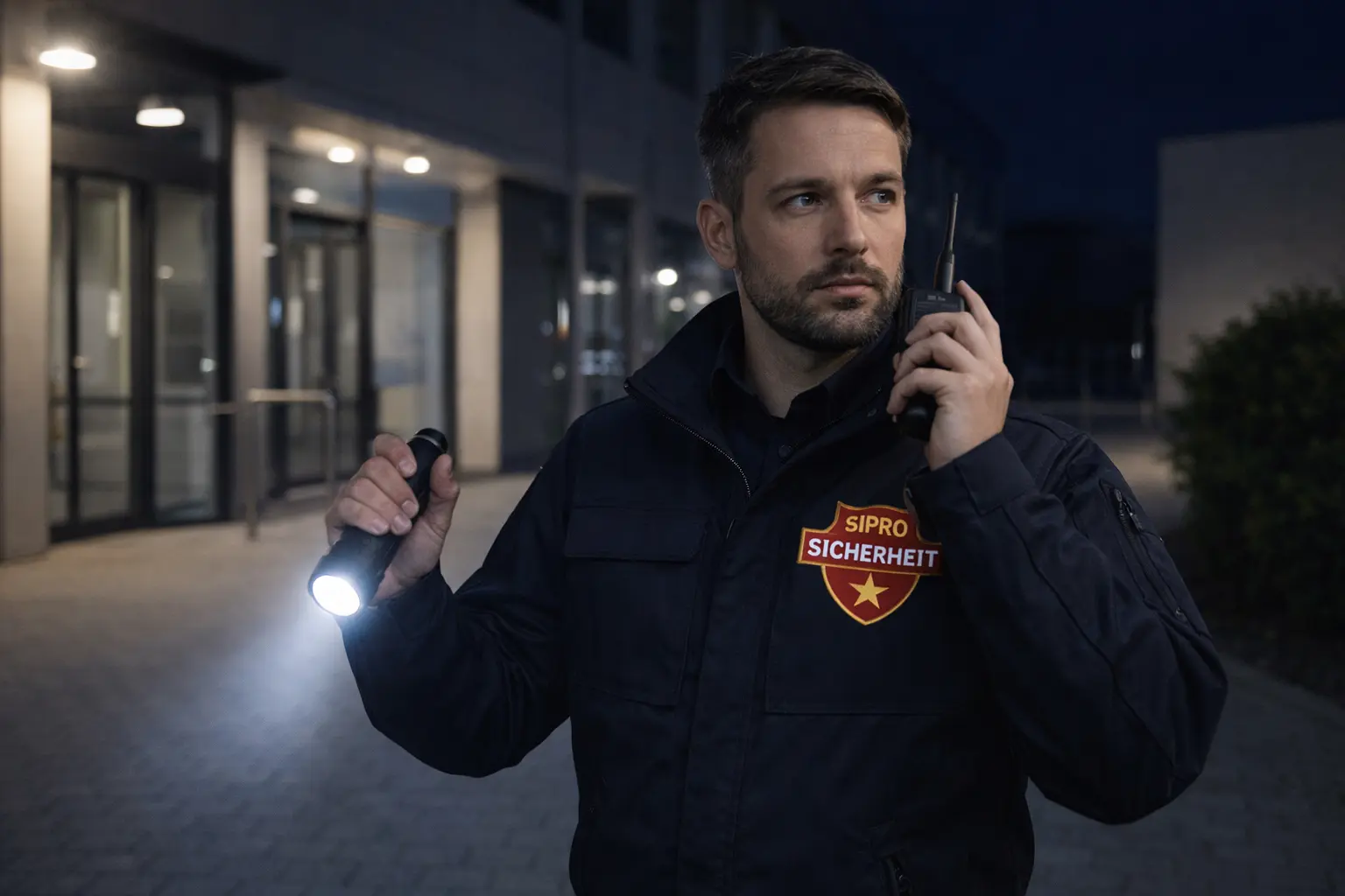 Alarmverfolgung und Kontrolle eines Objekts durch Sicherheitsdienst